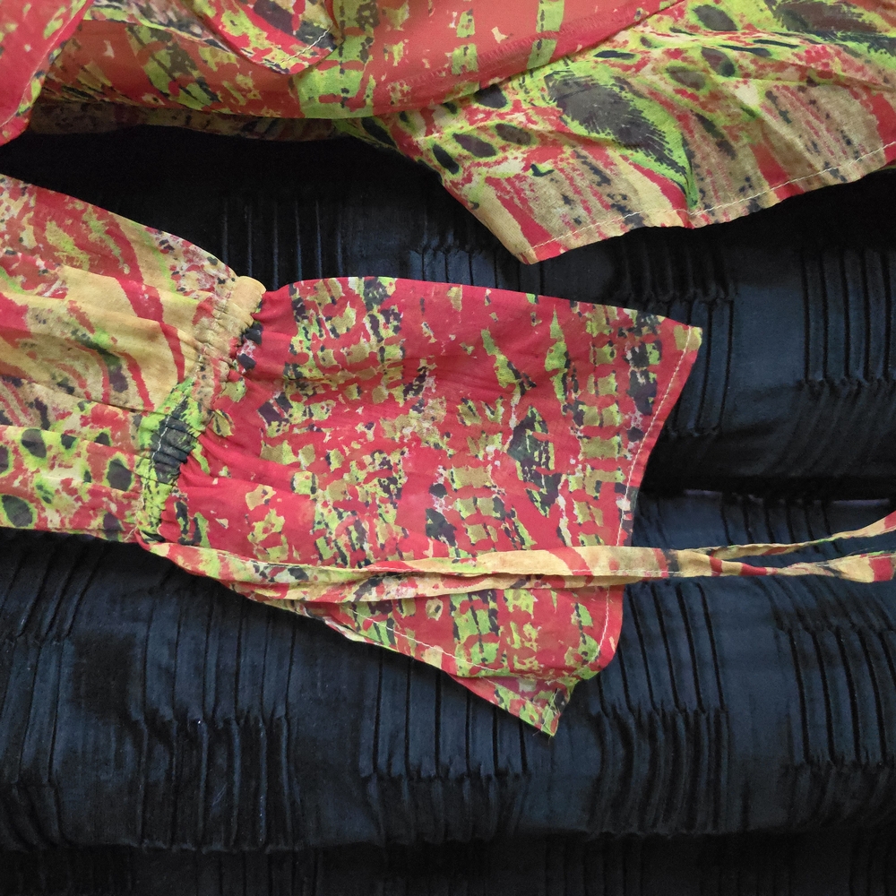 Vibrant Multicolor Ruffled Dress - Picture 4 of 5
